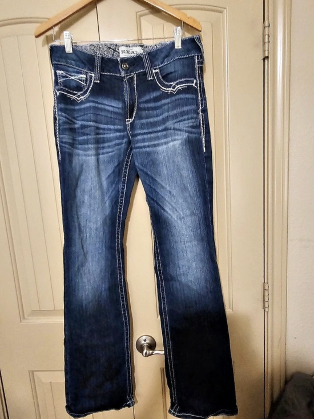 Ariat REAL Denim Boot Cut Jeans in Blue